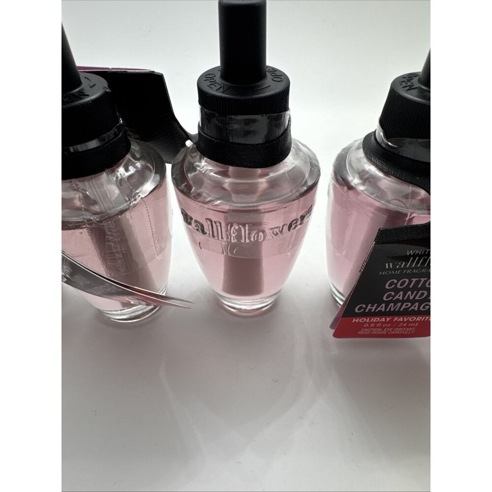 White Barn Bath & Body Works Wallflower Refill Bulb Lot 5 COTTON CANDY CHAMPAGNE - Picture 5 of 5